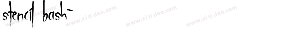 stencil bash字体转换